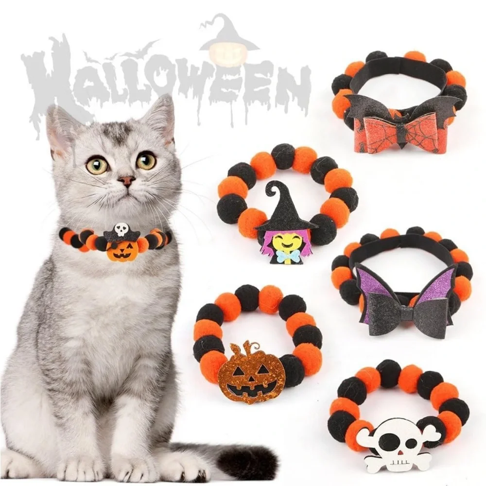 Halloween cat necklace